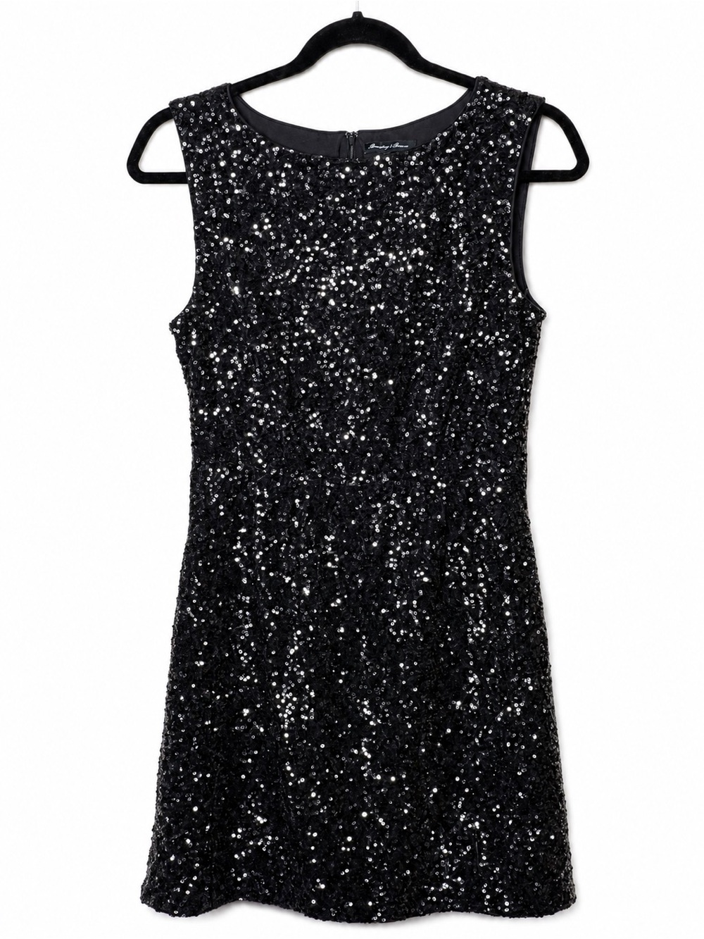 Broadway & Broome Black Sequin Sleeveless Cocktail Party Dress Size 4